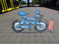 903420 Afbeelding van de 3D-straattekening van Roberto Treviño Rodriguez op de Heidelberglaan te Utrecht, ter ...